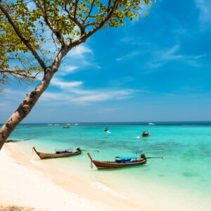 Koh Bamboo island bay, longtail, Thailand Koh Bamboo island bay, longtail, Thailand