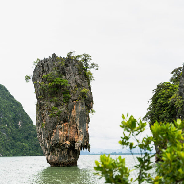 Famous James Bond island near Phuket in Thailand